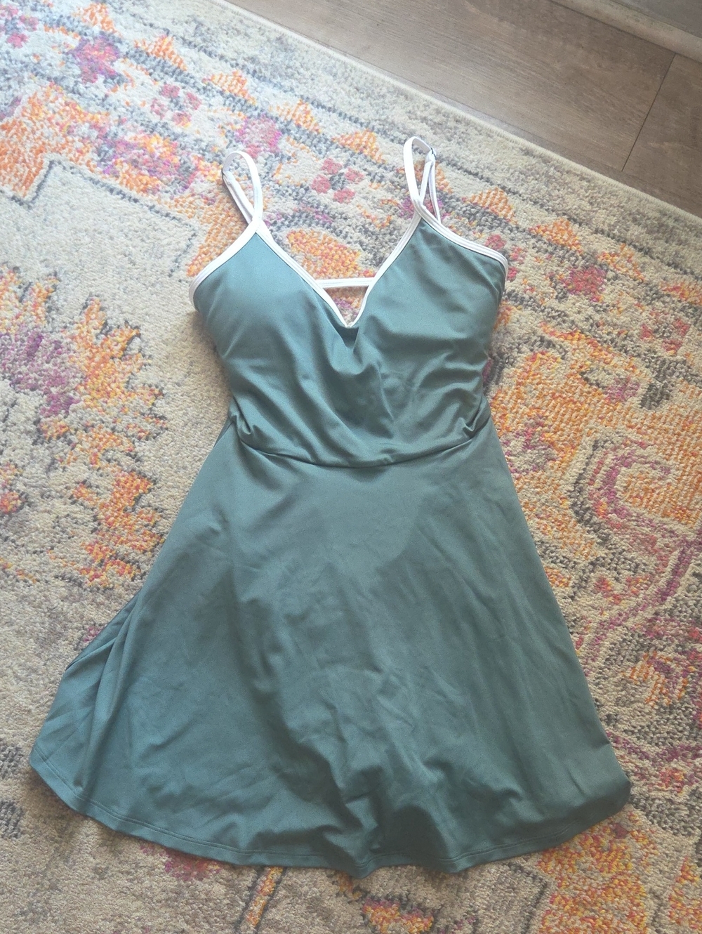 NEW Hollister Gilly Hicks Active Strappy Back Dress Green Small